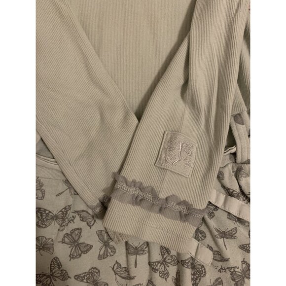 Naartjie Green Butterfly Dress Size 6 - Picture 3 of 5